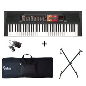 Yamaha PSR-F51 Portable Keyboard with Adaptor Bag and Stand Combo Package
